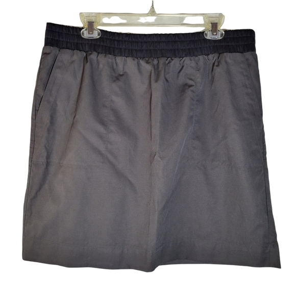 Gap gray metallic mini skirt with pockets Size L - Picture 9 of 9